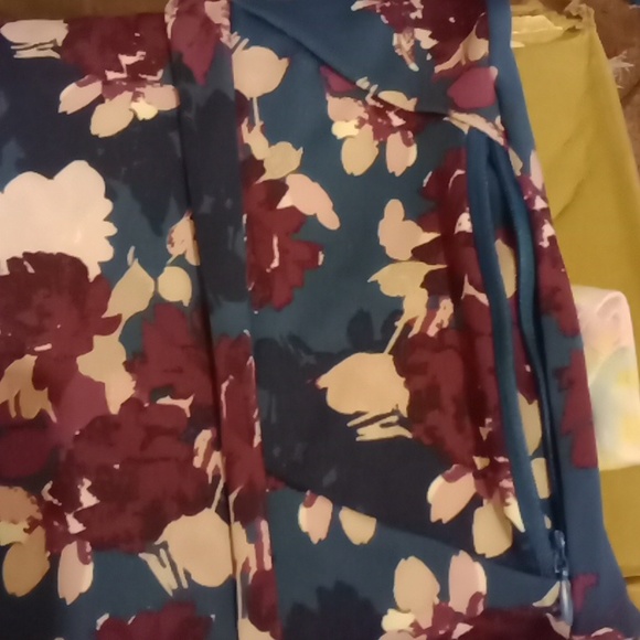 Active High Waist Tummy Control Leggings Ninfee Print (water lily) X large, NW - Picture 14 of 15